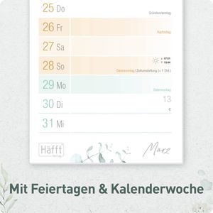 Produktbild für Streifenkalender Häfft 11399-4, Blattgold