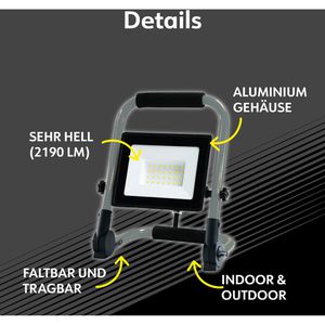 Produktbild für Baustrahler Müller-Licht Denver LED, Netzbetrieb, 1,5 m Kabel