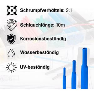 Produktbild für Schrumpfschlauch Offgridtec 7-01-000572, Polyolefin, Meterware