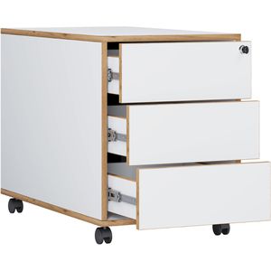 Produktbild für Rollcontainer VCM Salia 920748, aus Holz, weiß