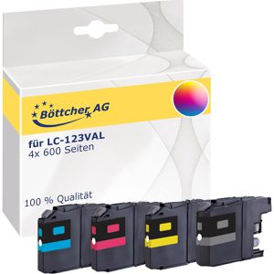 Produktbild für Tinte Böttcher-AG für Brother LC-123VAL Value Pack