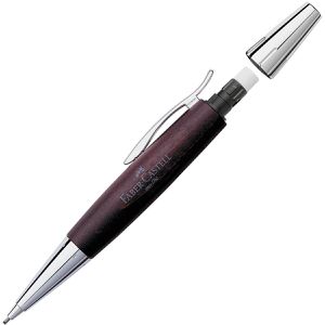 Produktbild für Drehbleistift Faber-Castell e-motion Birnbaum, dunkelbraun