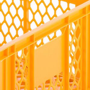 Produktbild für Eurobox Alutec Bäckerkiste, orange, 45 Liter, lebensmittelecht