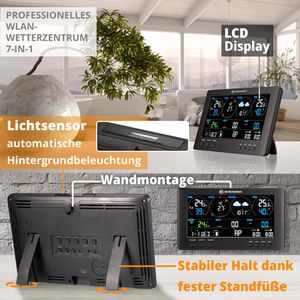 Produktbild für Wetterstation Bresser 7002586, 7-in-1, Funk, Wlan, digital