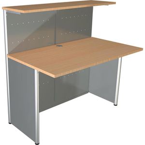 Empfangstheke Kerkmann Genua 3995, silber / buche