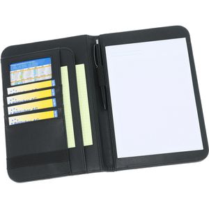 Produktbild für Schreibmappe Wedo 585801, Elegance, schwarz, Kunstleder/Nylon