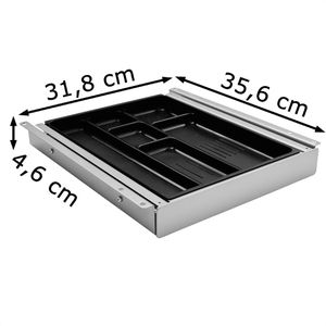 Produktbild für Unterbauschublade PJ-Production 4011-9006, silber