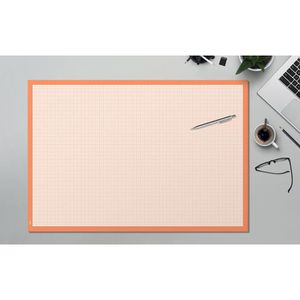 Produktbild für Schreibunterlage Sigel HO270, Graph, weiß / orange