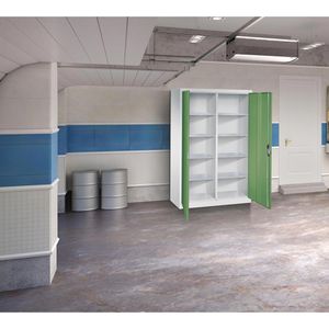 Produktbild für Werkzeugschrank CP-Möbel 8931-311, aus Metall, grau / grün