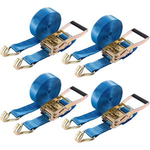 Spanngurt Arebos blau, mit Haken & Ratsche