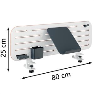 Produktbild für Tischtrennwand Leitz Ergo Pegboard 65490000, weiß