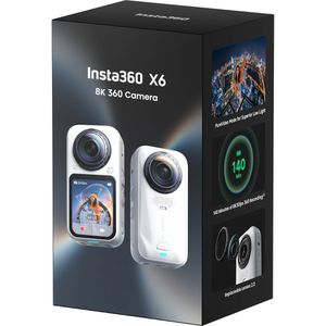 Produktbild für Action-Cam Insta360 X6 Standard Bundle White, wasserdicht 20m
