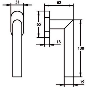 Produktbild für Fenstergriff Alpertec Moskau II