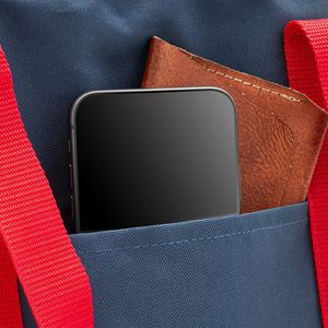 Produktbild für Kühltasche achilles AD233nare Shopper-Tasche blau/rot faltbar