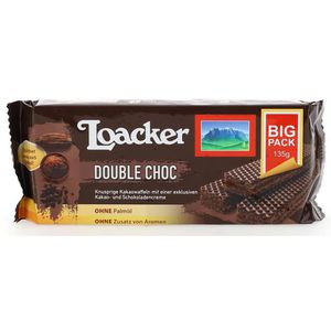 Produktbild für Waffeln Loacker Classic Double Choc, Waffelschnitte