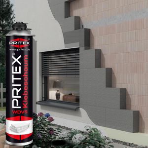 Produktbild für Klebeschaum Pritex 510033537, Dämmstoffkleber, 1K, WDVS