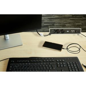 Produktbild für Tischsteckdose Bachmann Desk 2, mit 1,5m Kabel