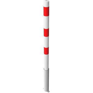 Produktbild für Absperrpfosten Schake 460HB, rot/weiß, aus Metall