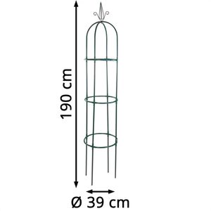 Produktbild für Rankgitter DEMA 31230, grün, freistehend
