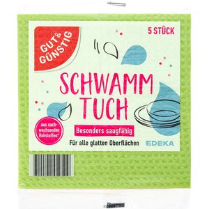 Spültuch Gut&Günstig Schwammtuch, 18 x 20 cm