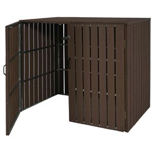 Produktbild für Mülltonnenbox Mendler HWC-J28, WPC