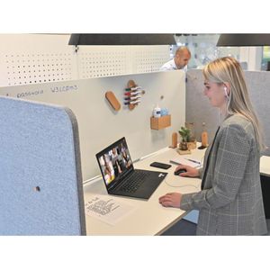 Produktbild für Tischtrennwand Legamaster 7-209832, grau