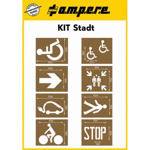 Sprühschablone AMPERE KIT Stadt