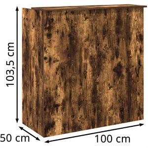 Produktbild für Empfangstheke vidaXL 3324164, räuchereiche
