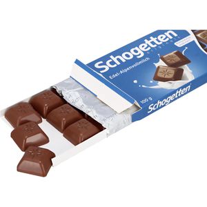 Produktbild für Tafelschokolade Schogetten Edel-Alpenvollmilch