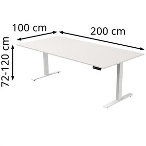 Produktbild für Schreibtisch Kerkmann Move 3, weiß / weiß