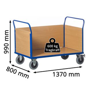 Produktbild für Transportwagen Rollcart Dreiwandwagen, 02-6088