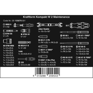 Produktbild für Schraubendreher Wera Kraftform Kompakt W 2, Set