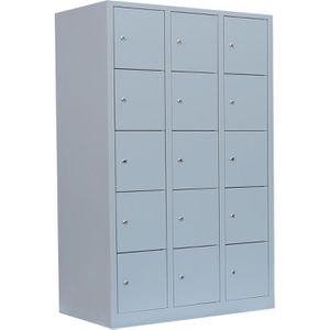 Produktbild für Schließfachschrank Lüllmann 523530, lichtgrau