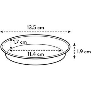 Produktbild für Blumentopf-Untersetzer elho Green Basics, grün, Ø 11,4 cm