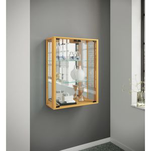 Produktbild für Glasvitrine VCM Udina, mit Spiegelrückwand, hängend