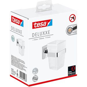 Produktbild für Zahnputzbecher Tesa Deluxxe, 40410, aus Milchglas