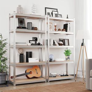 Produktbild für Schwerlastregal Songmics 5 Holzböden