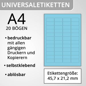 Produktbild für Universaletiketten Herma 4368 Special, blau