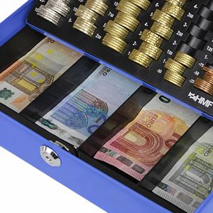 Produktbild für Geldkassette HMF 10015 05, mit Zylinderschloss