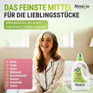 Produktbild für Waschmittel AlmaWin Wolle &amp; Seide Lavendelduft