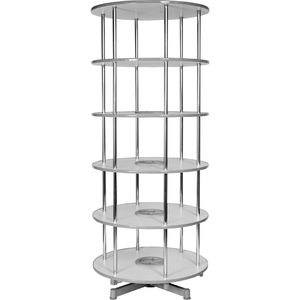 Produktbild für Ordnerdrehsäule Reef R2081B5, lichtgrau, 5 Etagen