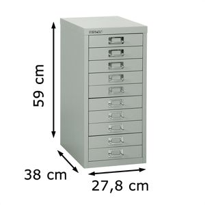 Produktbild für Schubladenschrank Bisley MultiDrawer, aus Metall