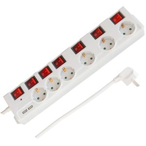 Steckdosenleiste FeinTech mit 1,5m Kabel