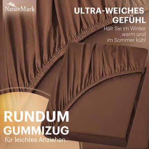 Produktbild für Spannbettlaken NatureMark Jersey, 200 x 220 cm