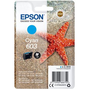 Produktbild für Tinte Epson 603 C13T03U240 Seestern, cyan