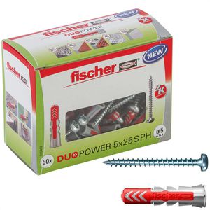 Schrauben-Dübel-Set Fischer 535462, DuoPower S PH