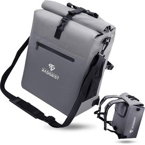 Produktbild für Gepäckträgertasche Radgeist RG-BP-GR-02, grau, 25 Liter
