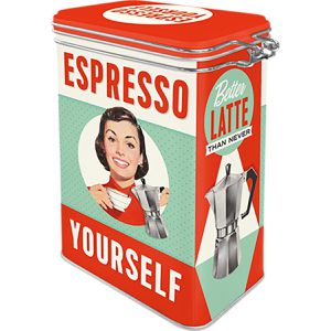 Produktbild für Kaffeedose Nostalgic-Art Espresso Yourself, aus Metall