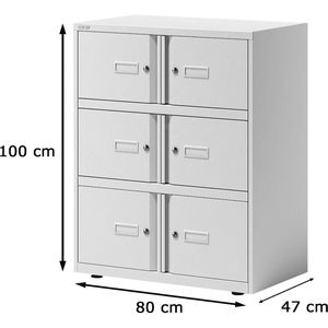 Produktbild für Schließfachschrank Bisley Essentials, weiß