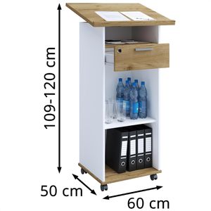 Produktbild für Stehpult VCM Melta 919441, aus Holz
